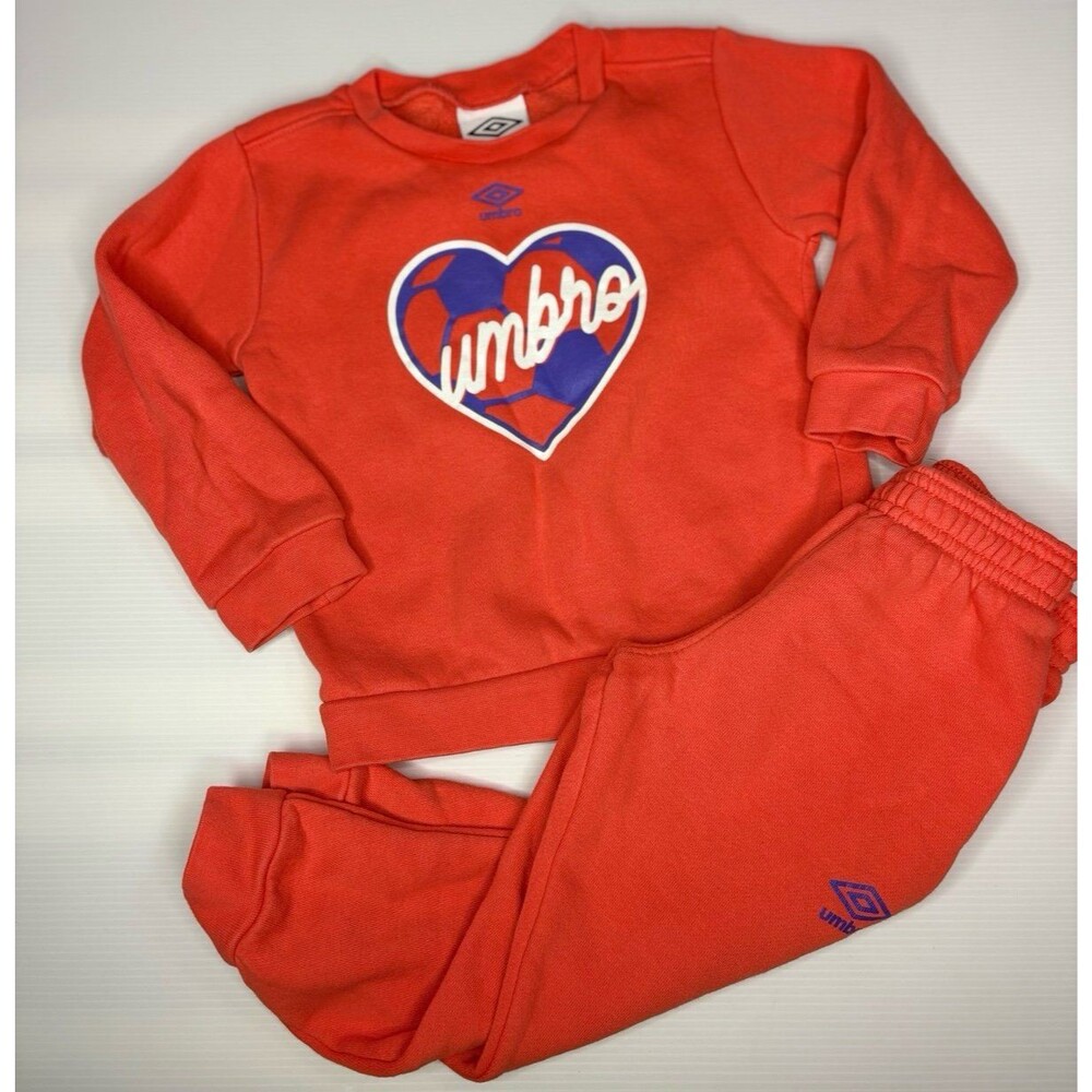 Girl set 3T seater and jogger Umbro set Orange
